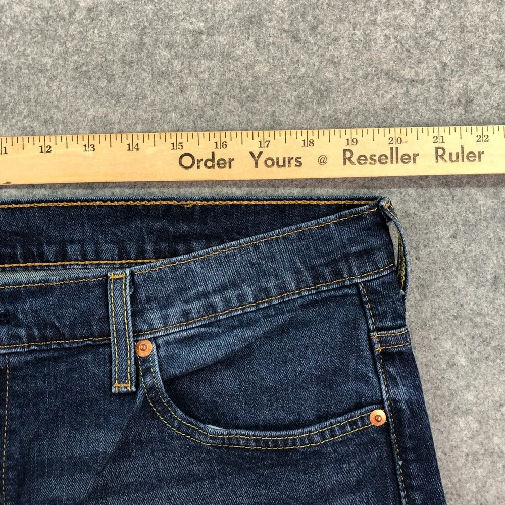 Levis 569 Mens Jeans 38x32 (fits 39x31) Straight Leg Blue Dark Wash Loose Fit